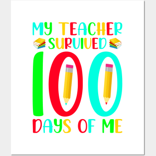 My teacher servive 100 days for me Posters and Art